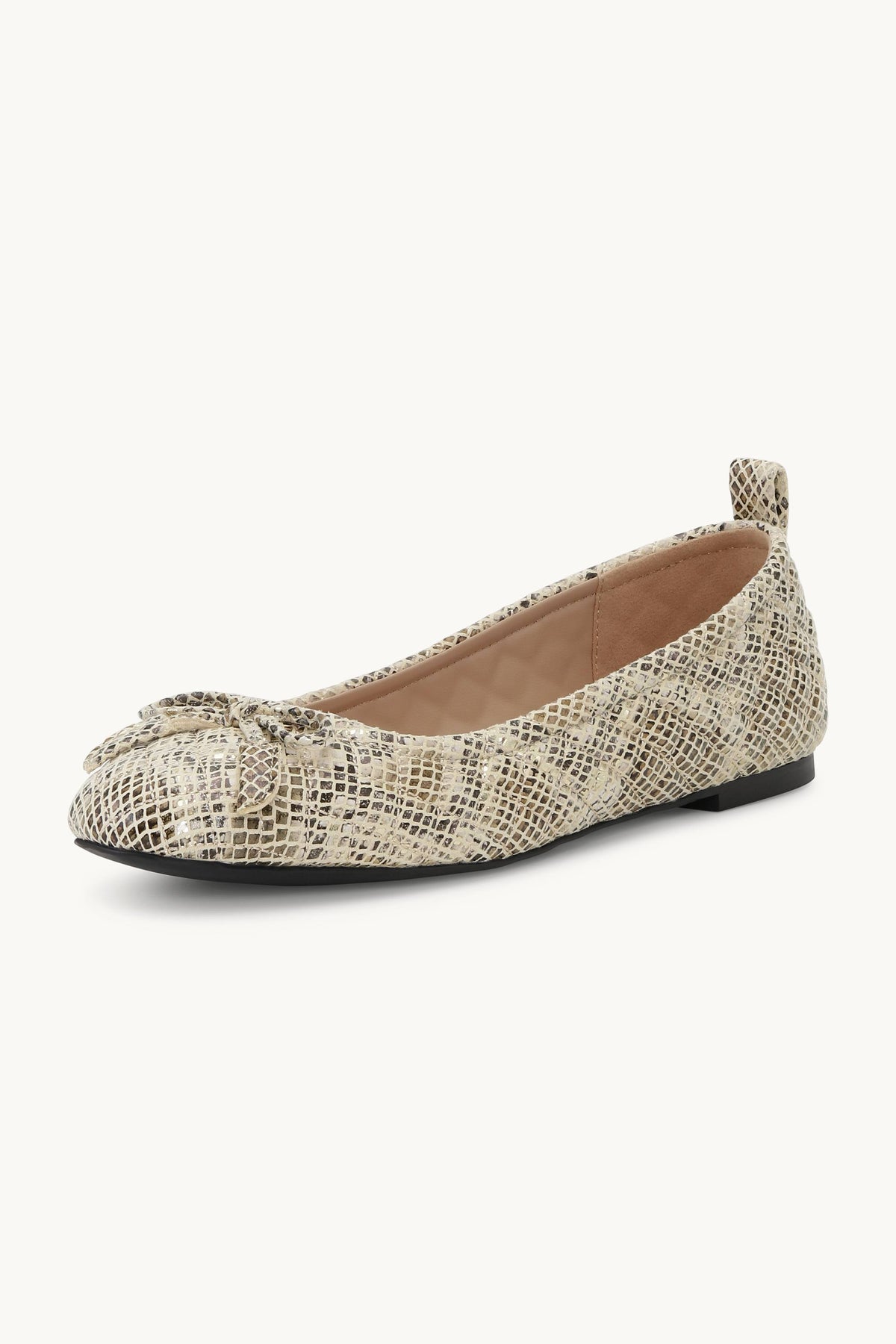 Quilted Ballerina - Latte Black