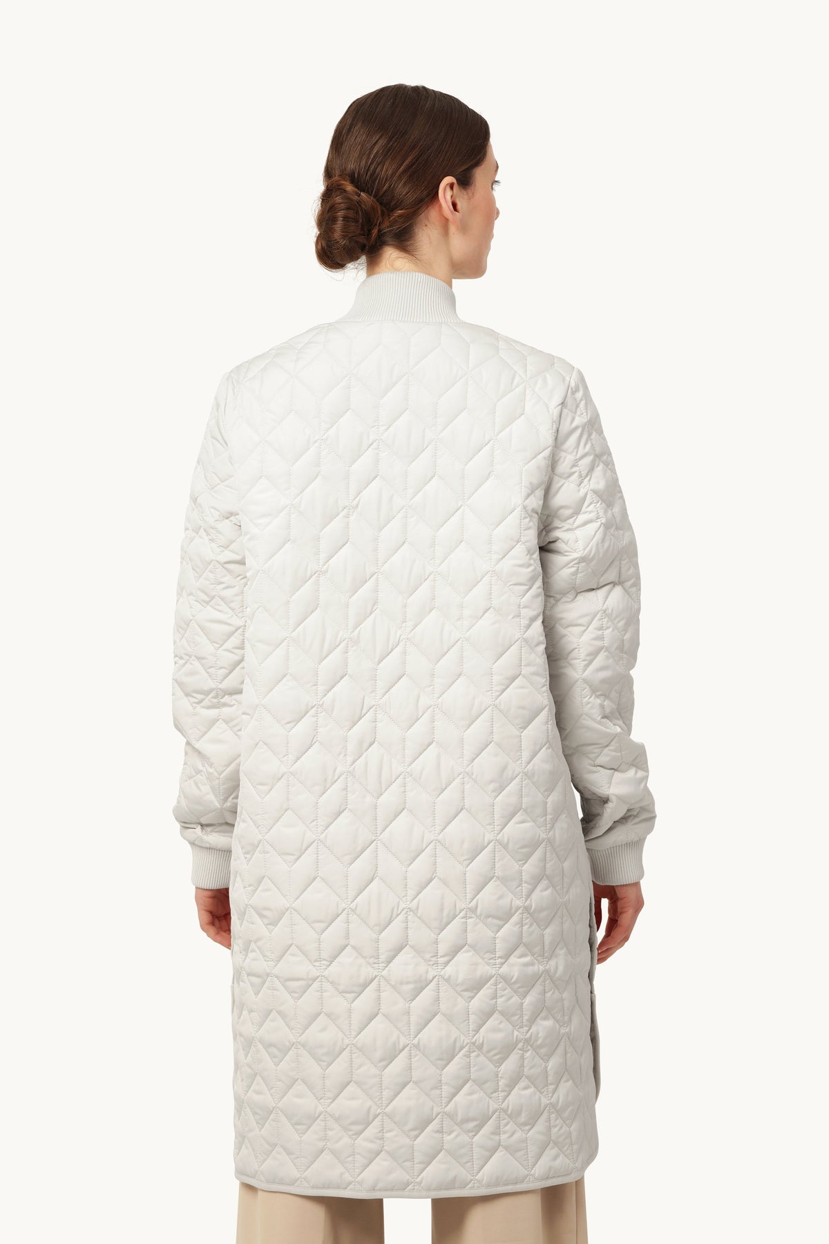 Long A-Lined Quilted Jacket - Kit