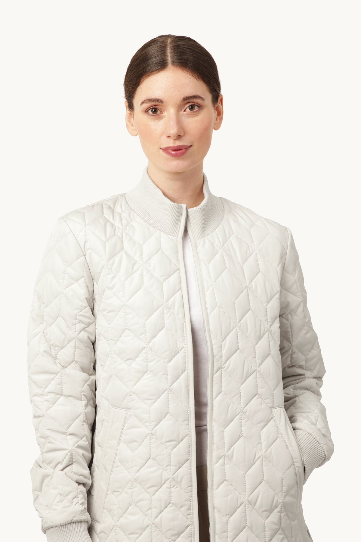 Long A-Lined Quilted Jacket - Kit
