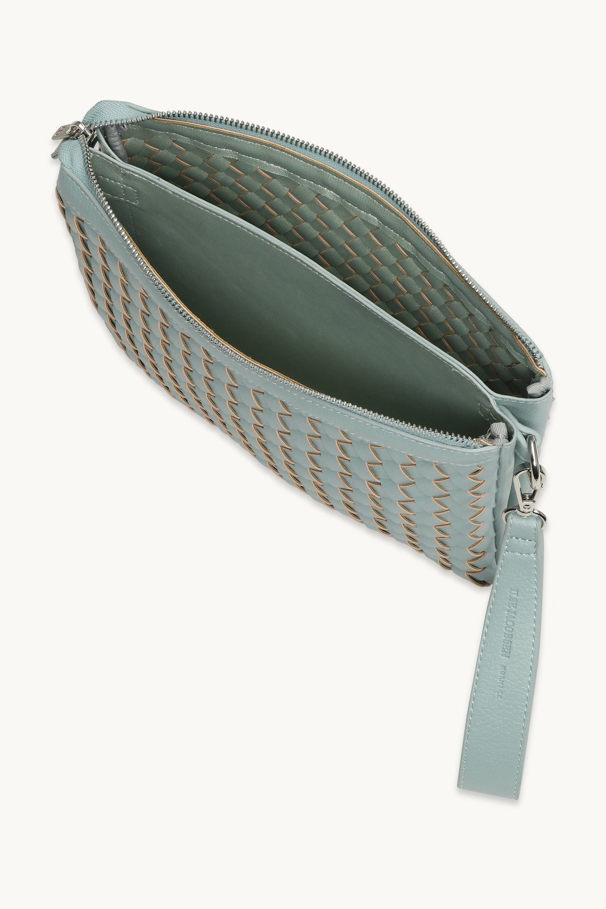 Braided Shoulder Bag with Removable Handle - Beach Glass
