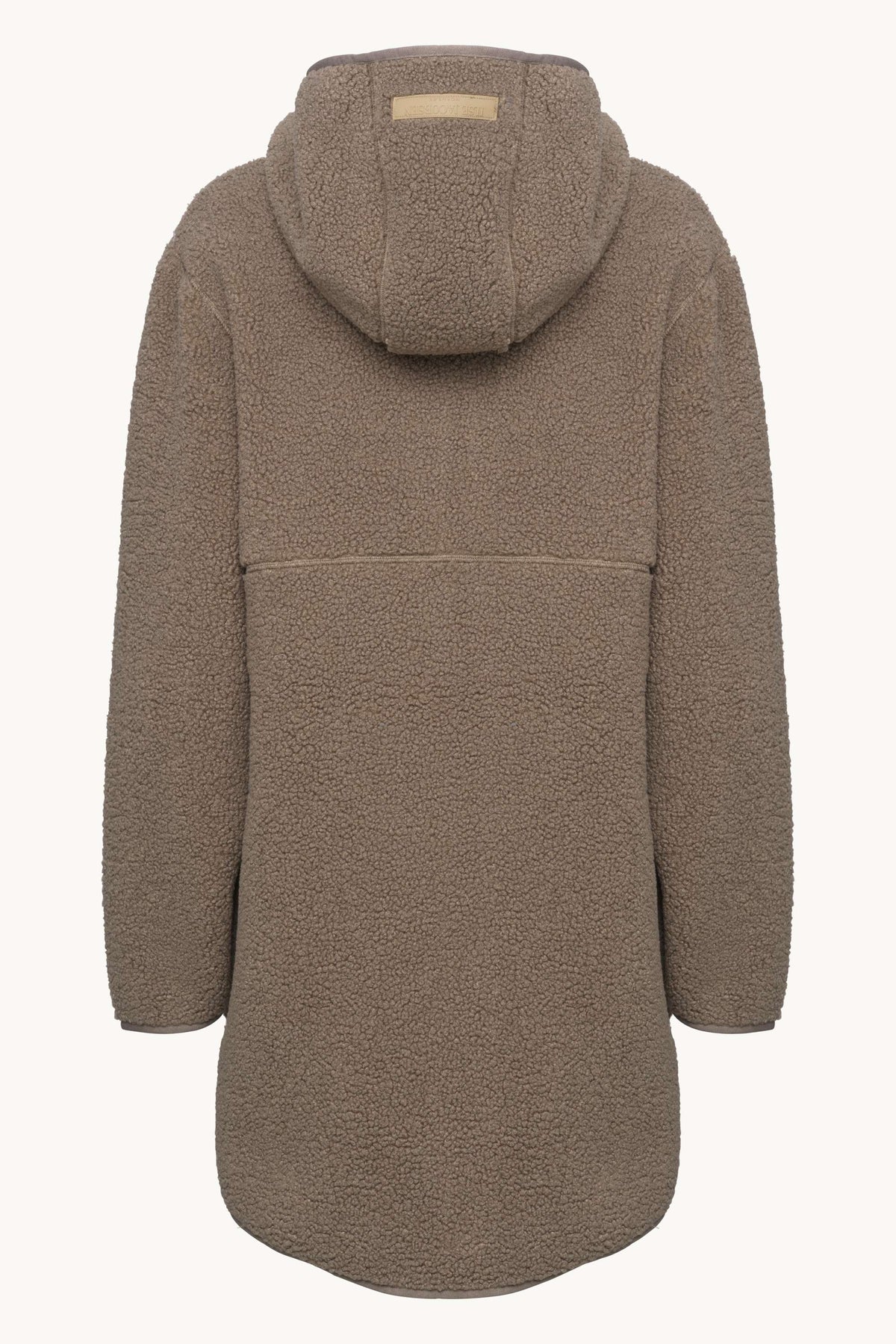 Soft Pile Jacket with Hood - Greige