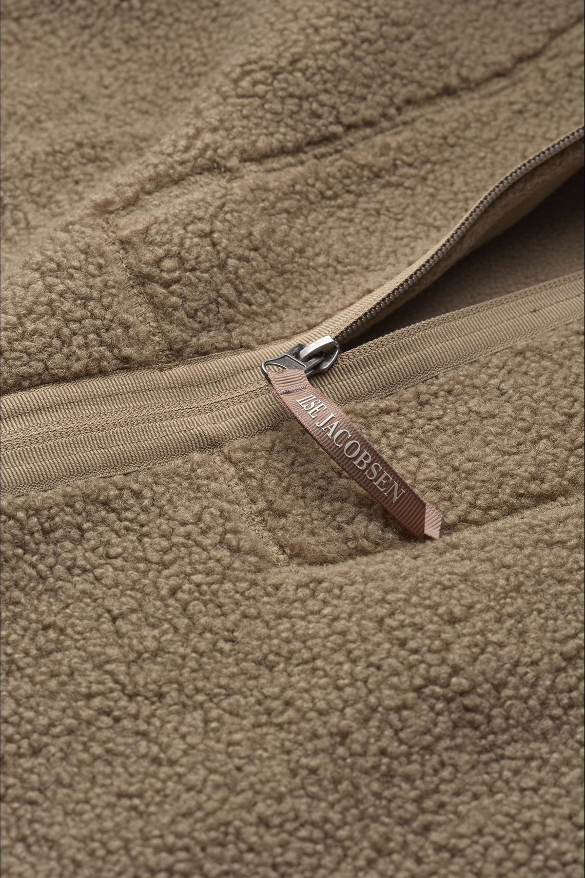 Soft Pile Jacket with Hood - Greige