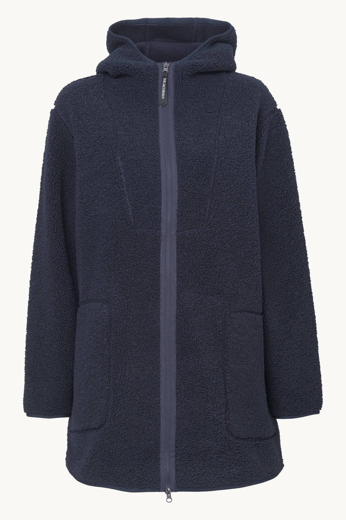 Soft Pile Jacket with Hood - Dark Indigo