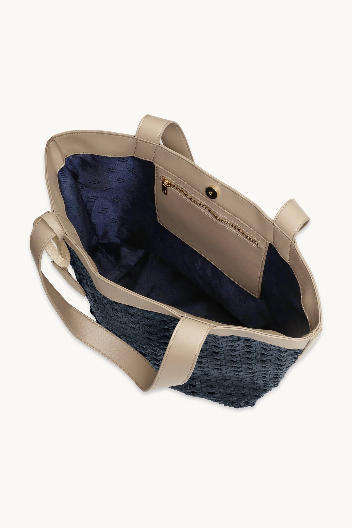 Braided Shopper - Dark Indigo Sand Pile