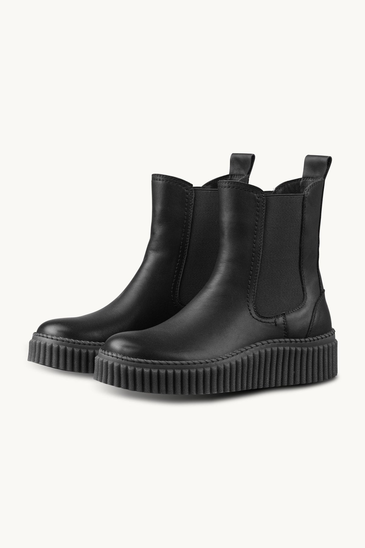 Leather Chelsea Boots - Black Black