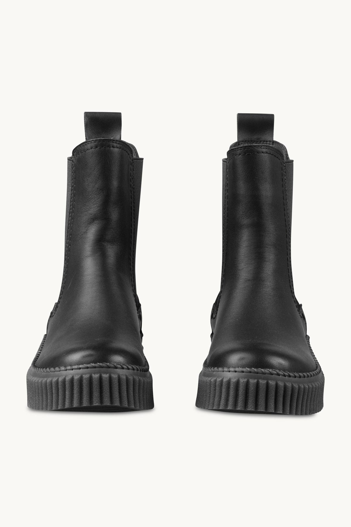Leather Chelsea Boots - Black Black