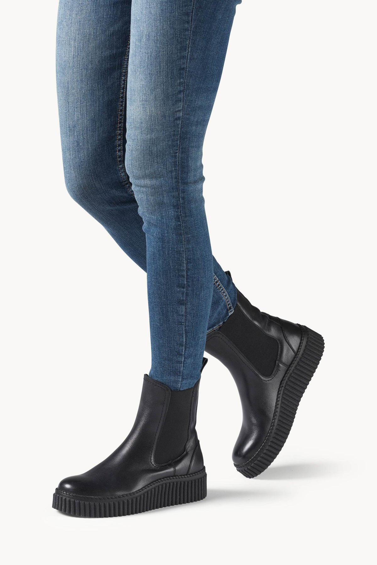 Leather Chelsea Boots - Black Black