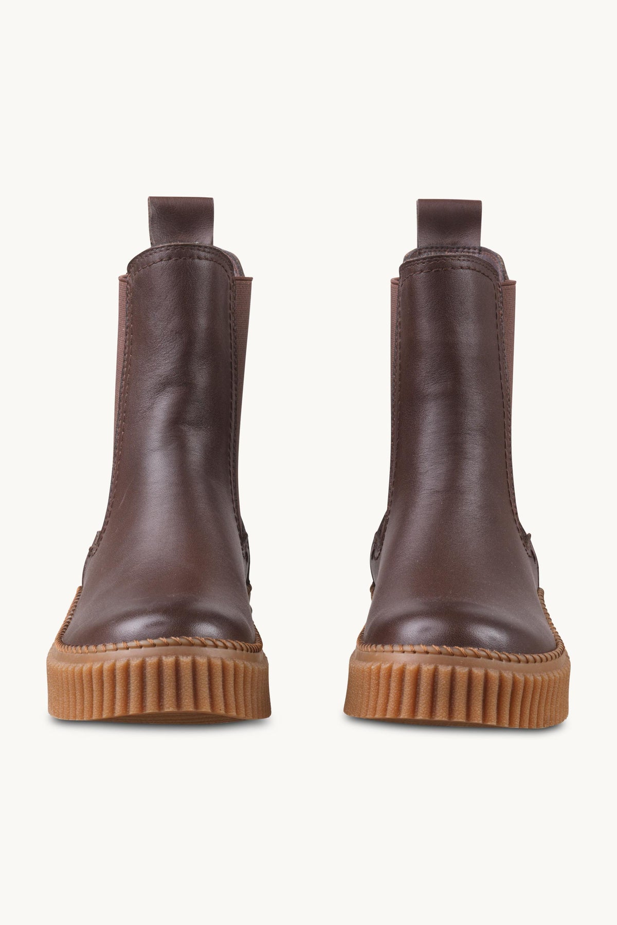 Leather Chelsea Boots - Brown Clay