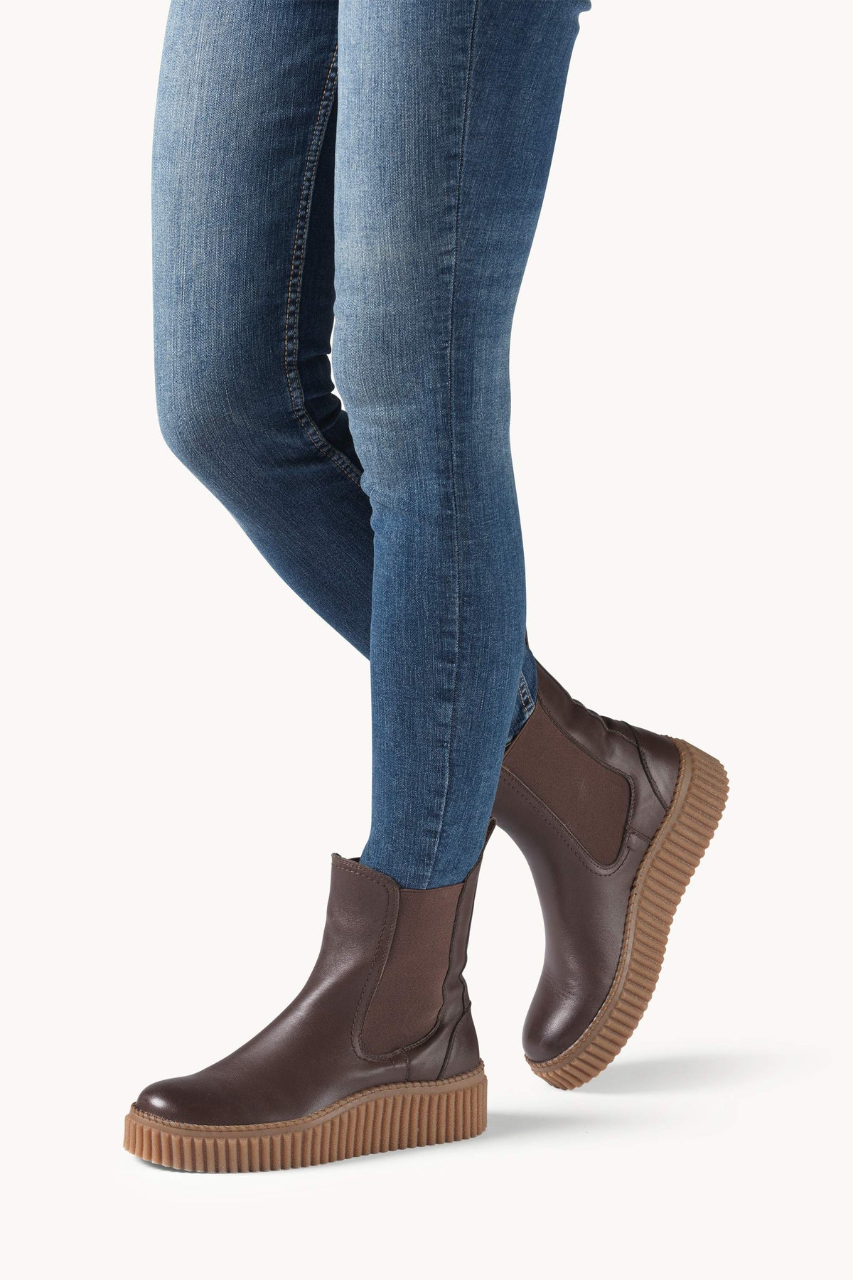 Leather Chelsea Boots - Brown Clay