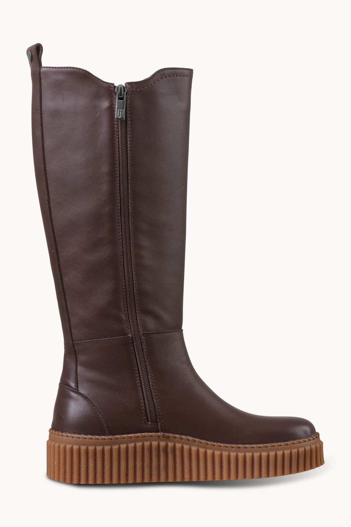 Tall Leather Chelsea Boots - Brown Clay