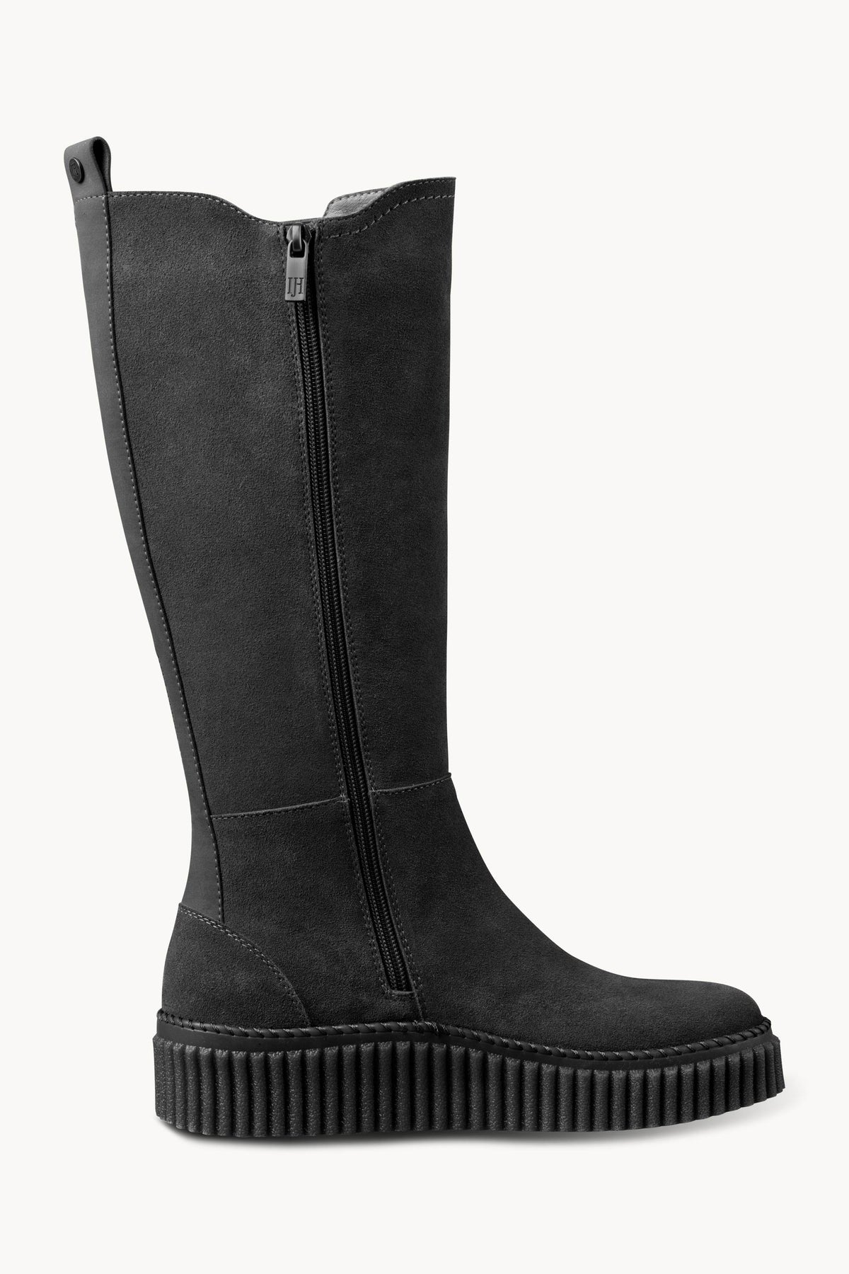 Tall Suede Chelsea Boots - Black Black