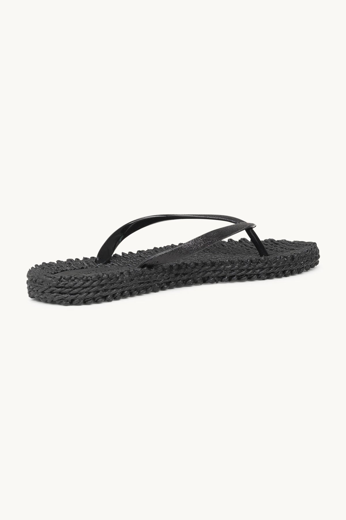 Flip Flops with Glitter - Black
