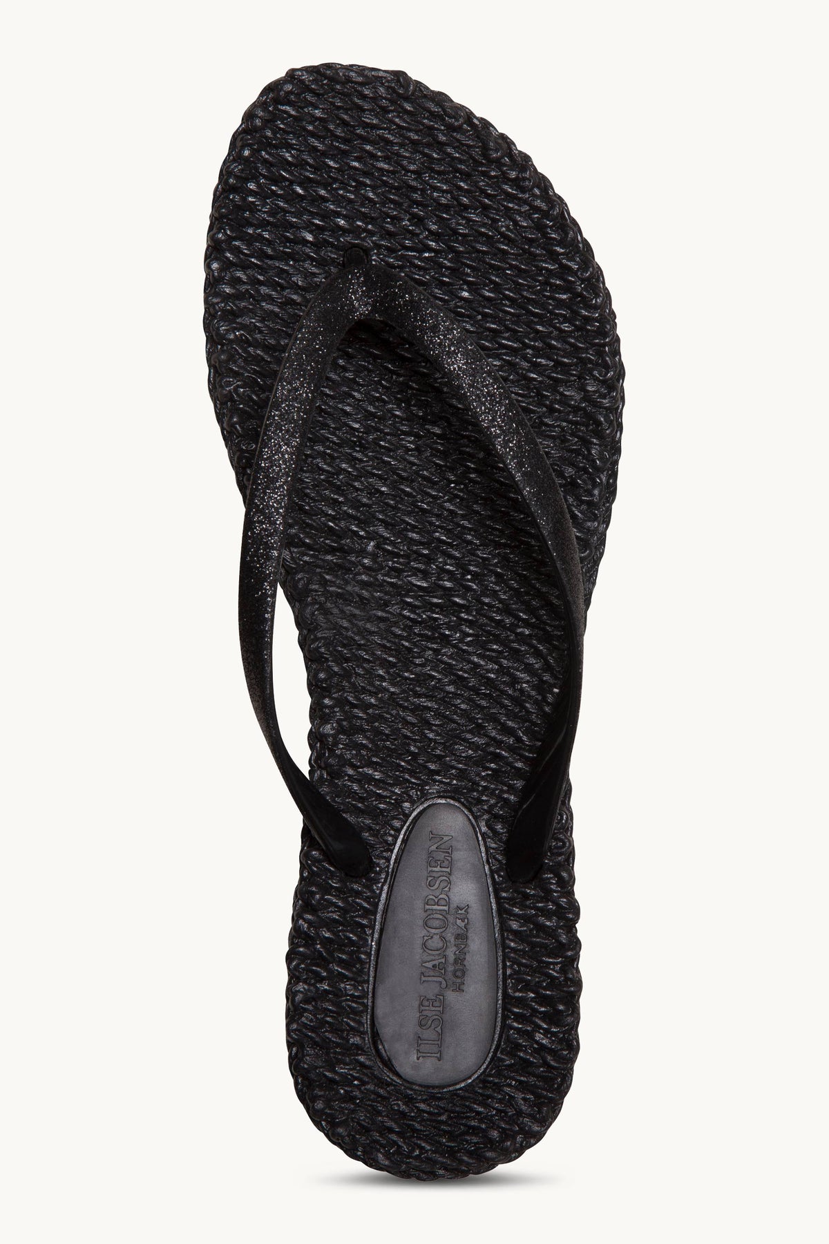 Flip Flops with Glitter - Black