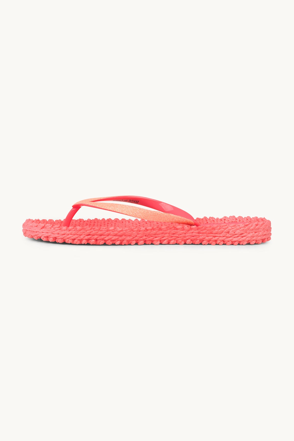 Flip Flops with Glitter - Indian Red