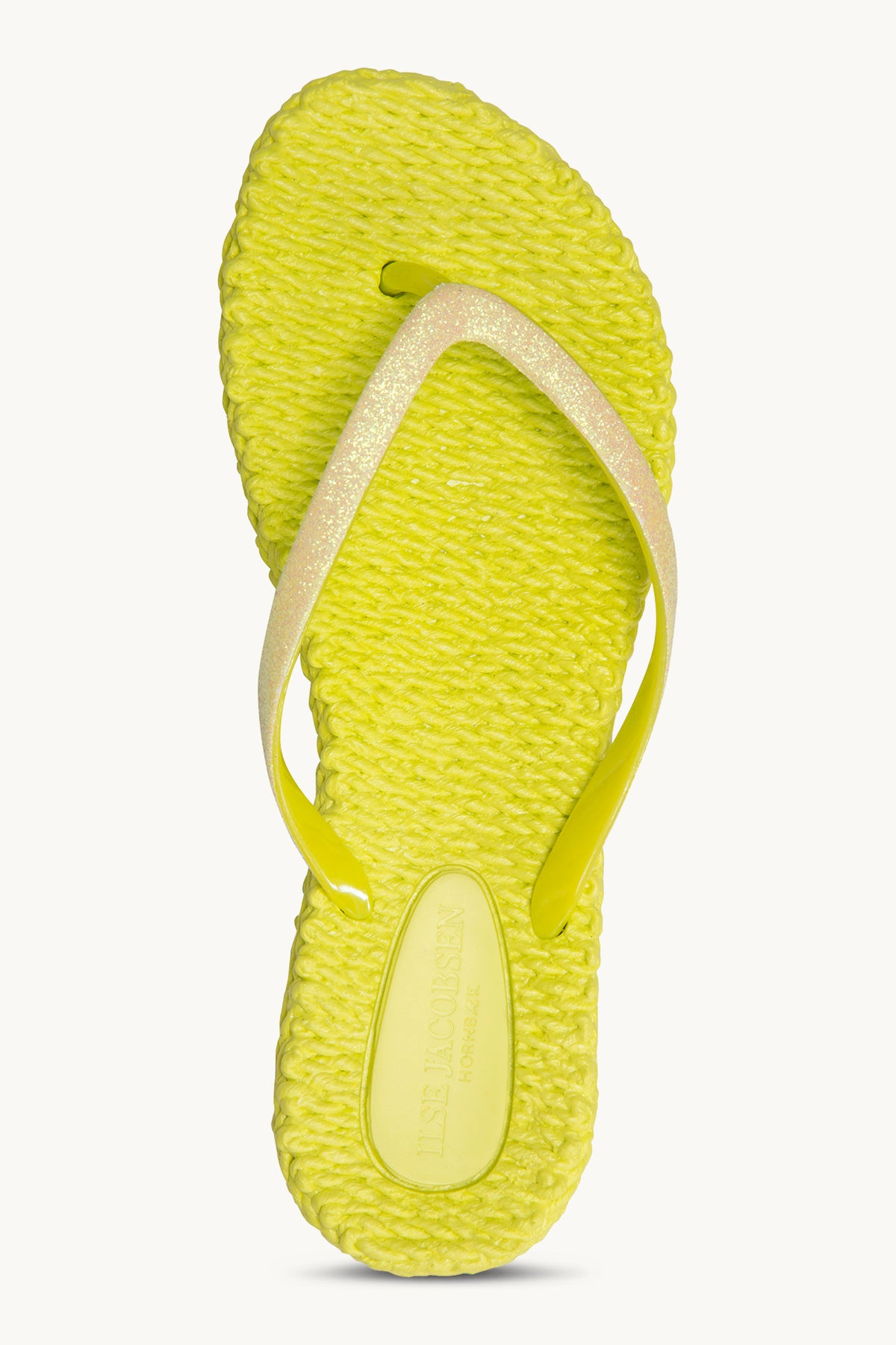 Flip Flops with Glitter - Lime
