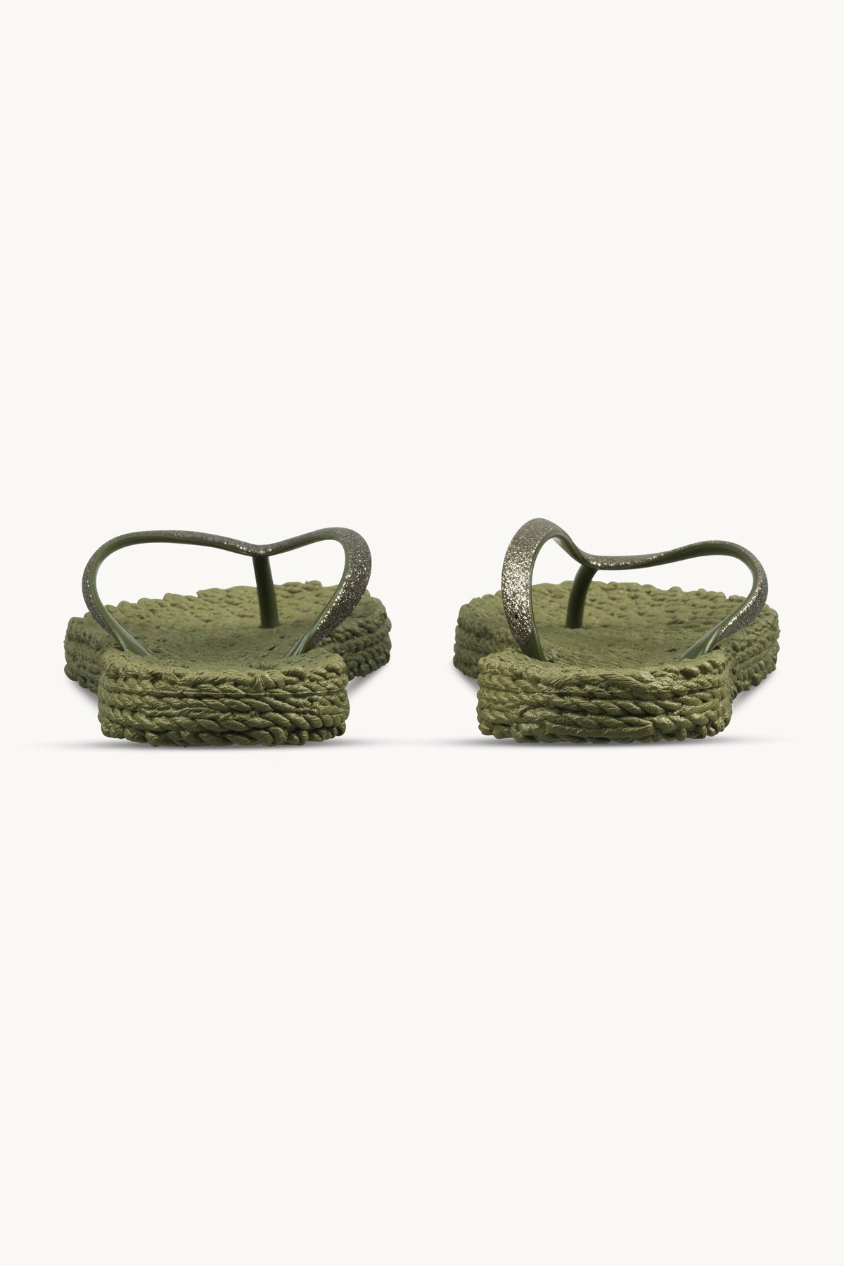 Flip Flops with Glitter - Sphagnum