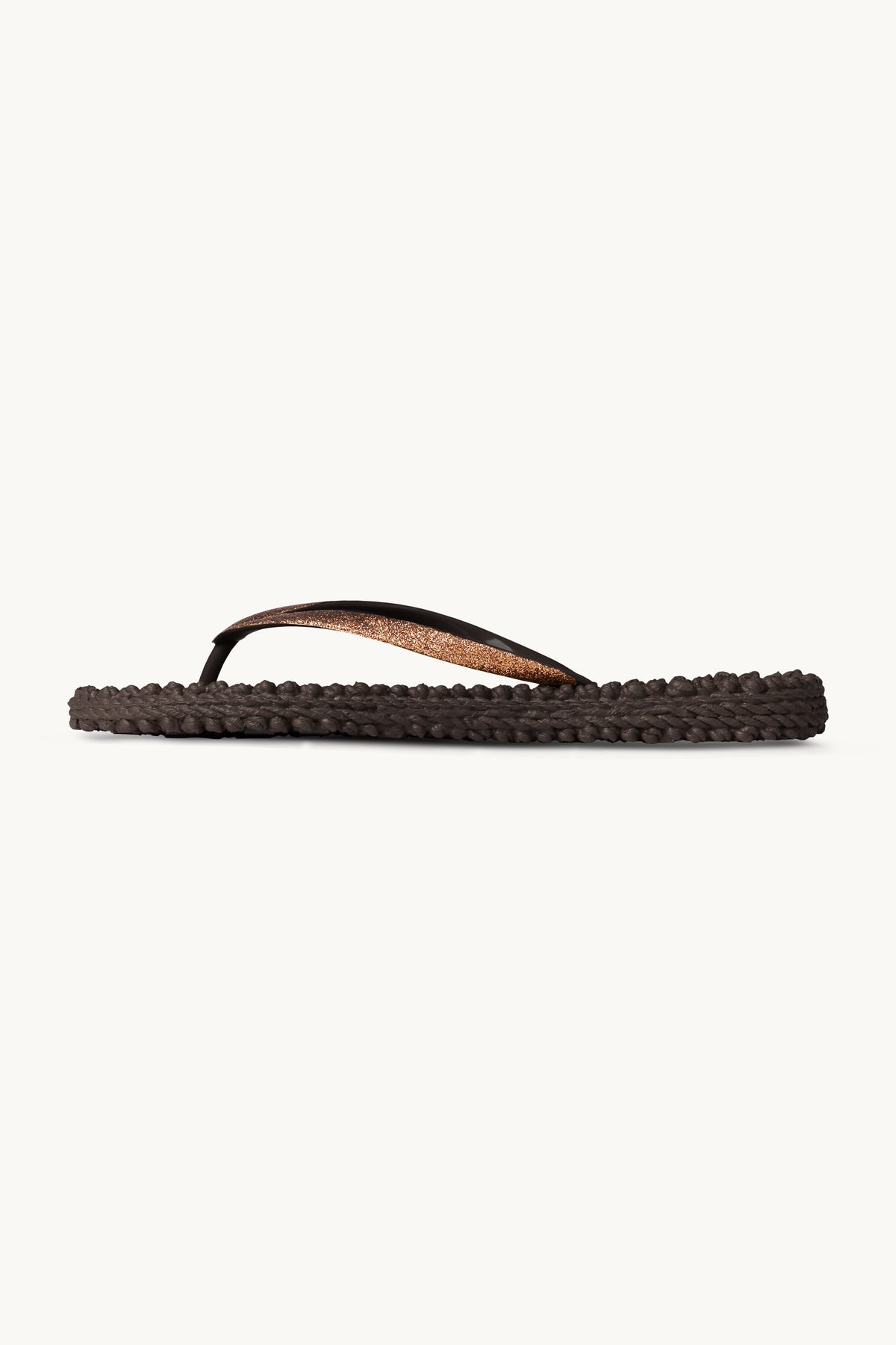 Flip Flops with Glitter - Prune