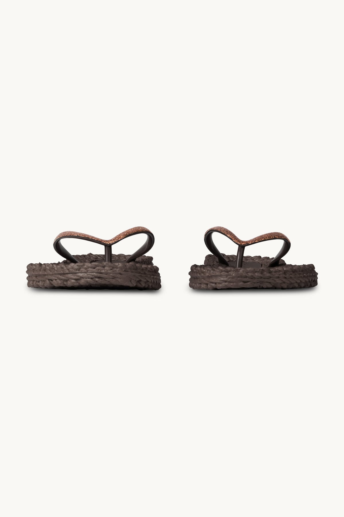 Flip Flops with Glitter - Prune