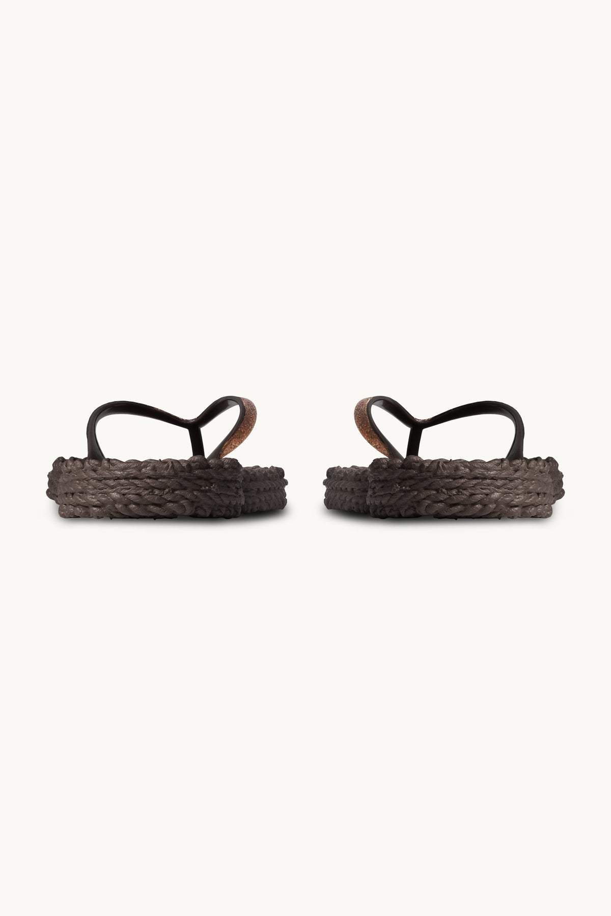 Flip Flops with Glitter - Prune