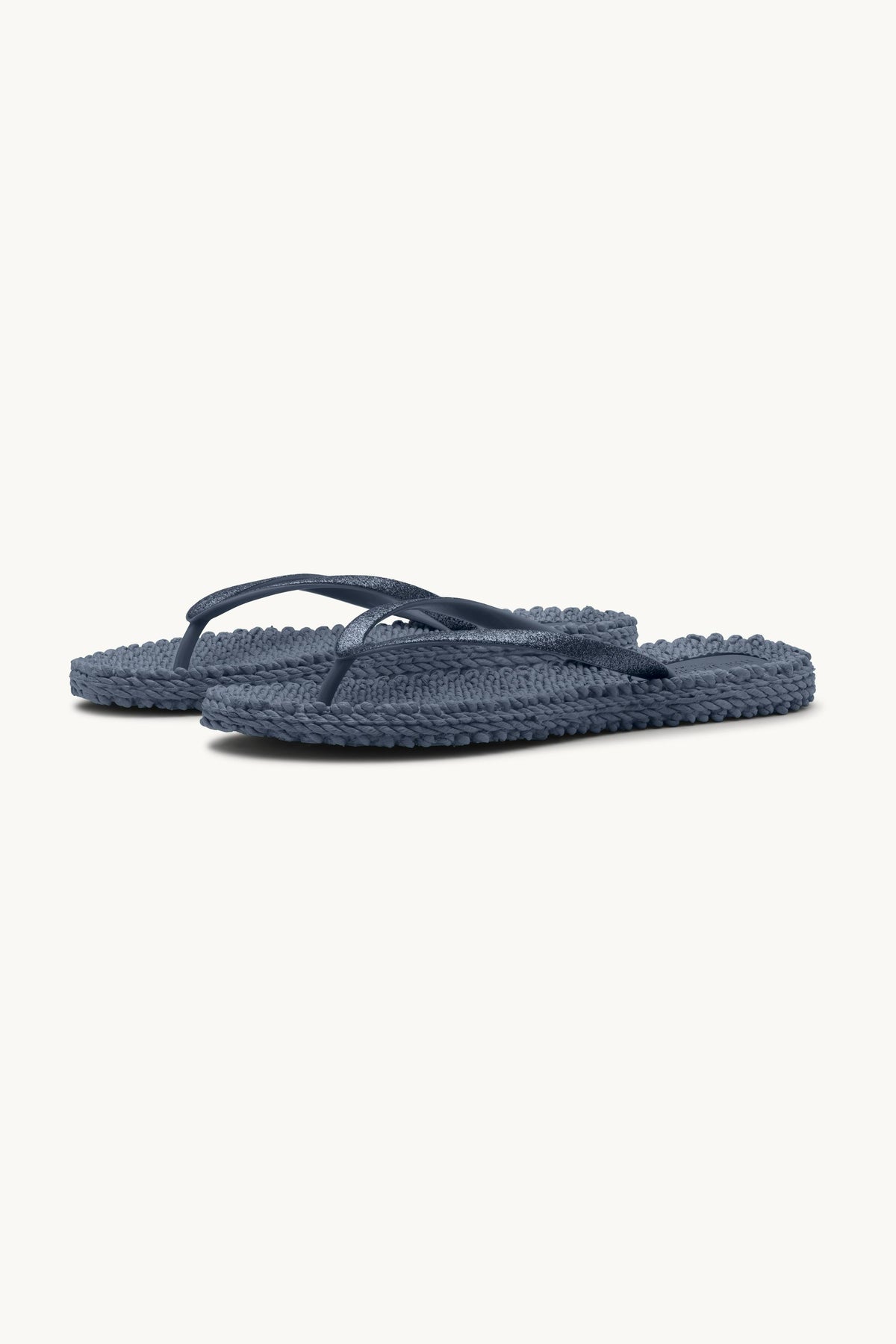 Flip Flops with Glitter - Indigo