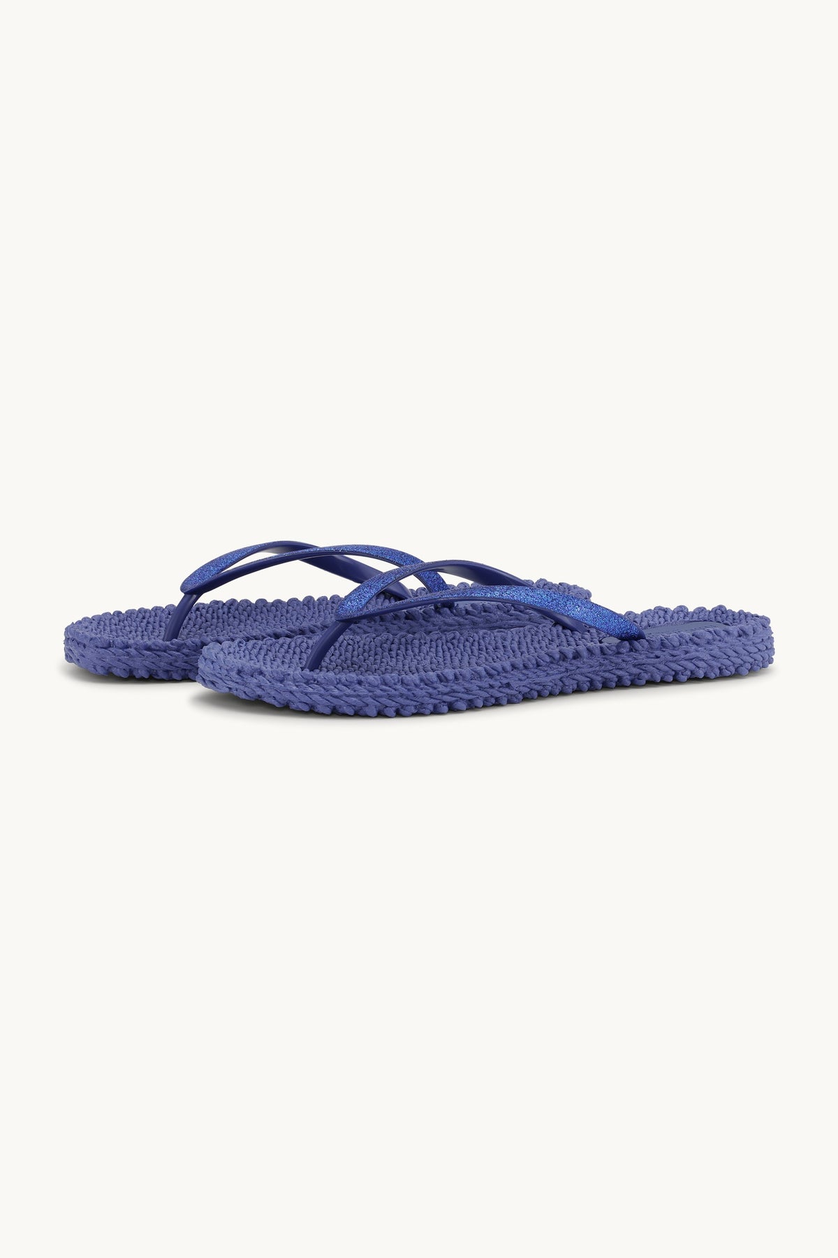 Flip Flops with Glitter - Blue Web