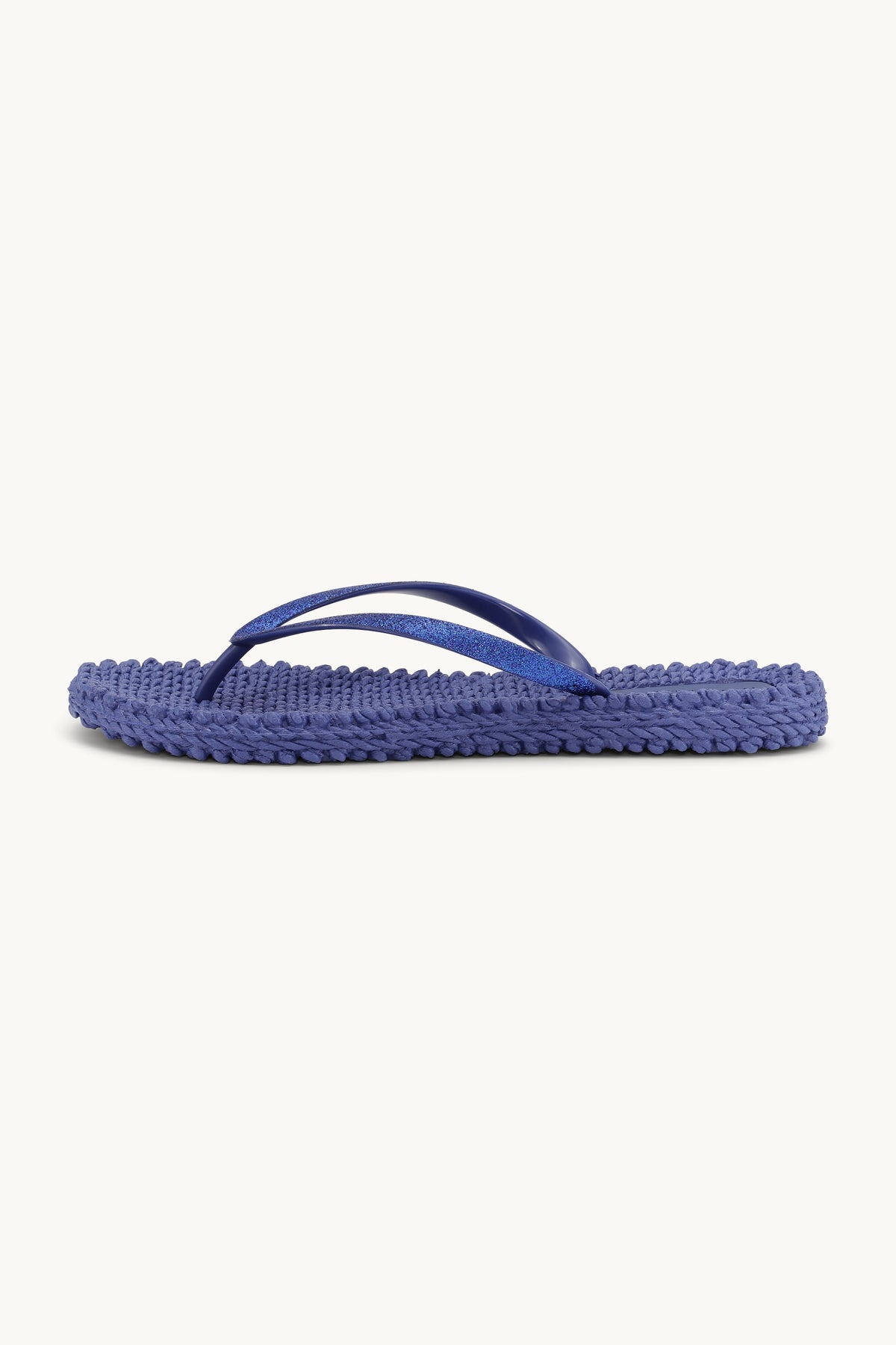 Flip Flops with Glitter - Blue Web