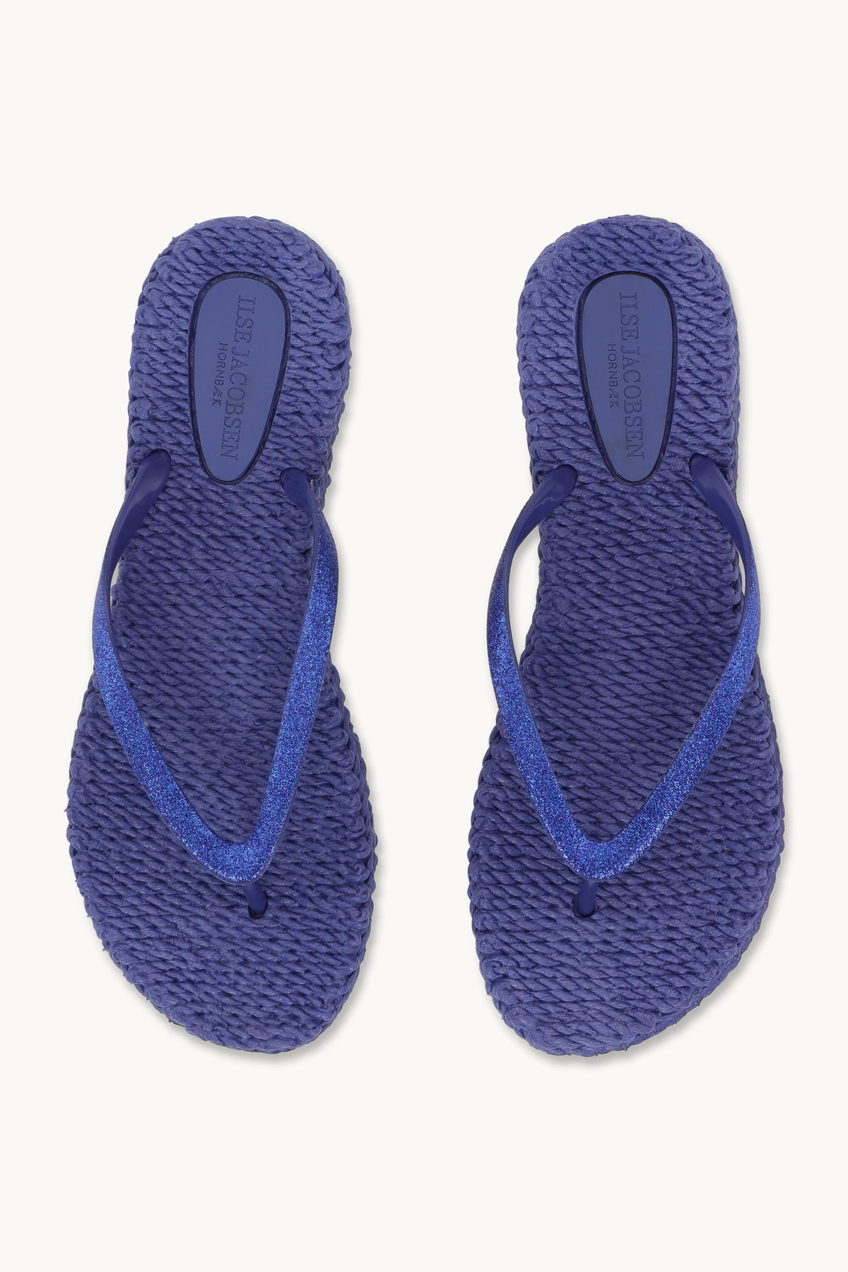Flip Flops with Glitter - Blue Web