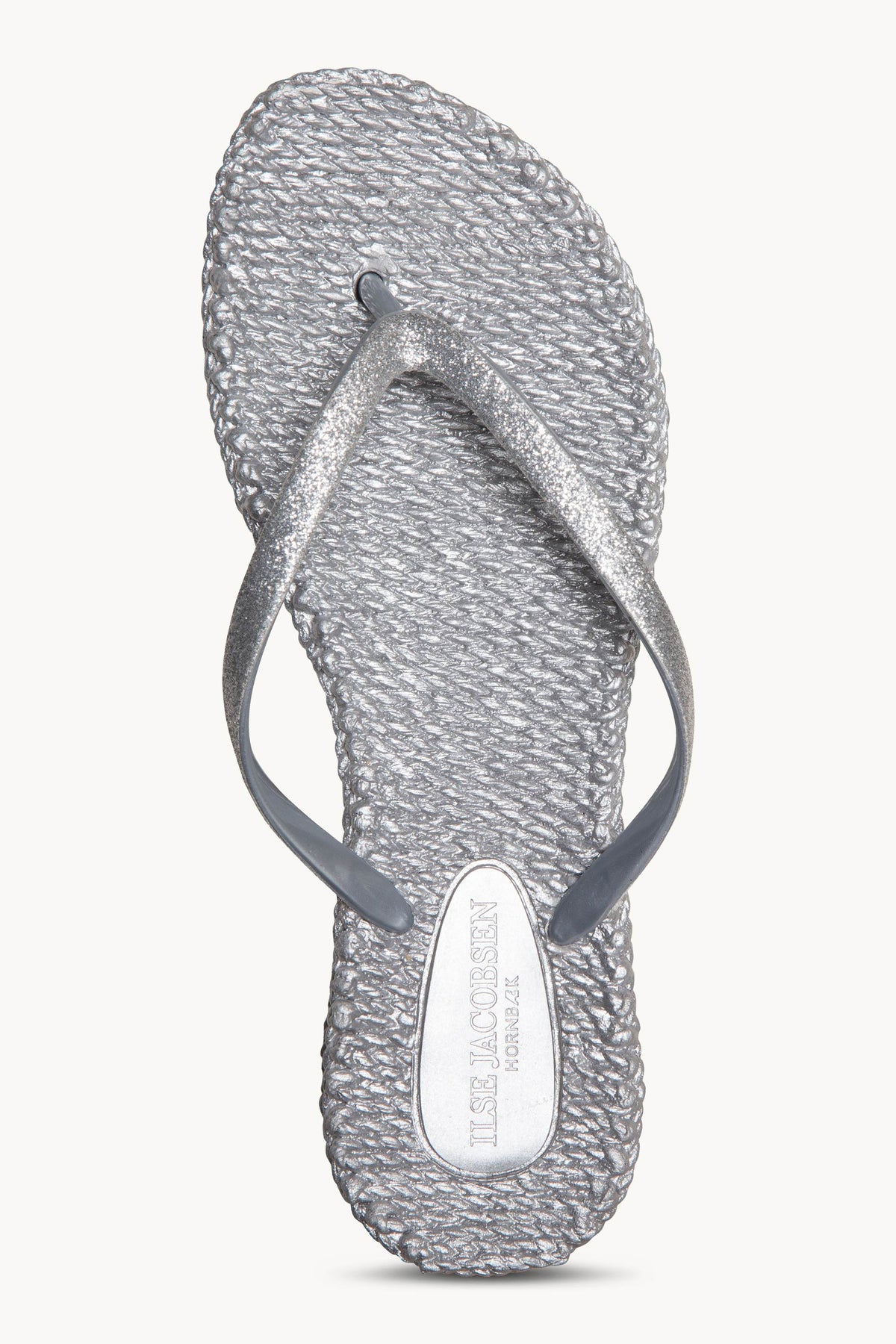 Flip Flops with Glitter - Silver