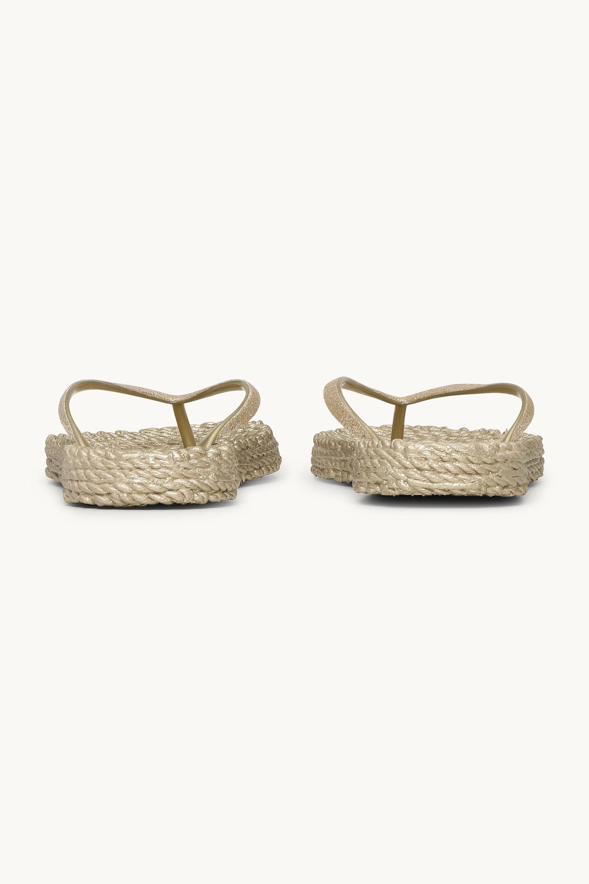 Flip Flops with Glitter - Platin