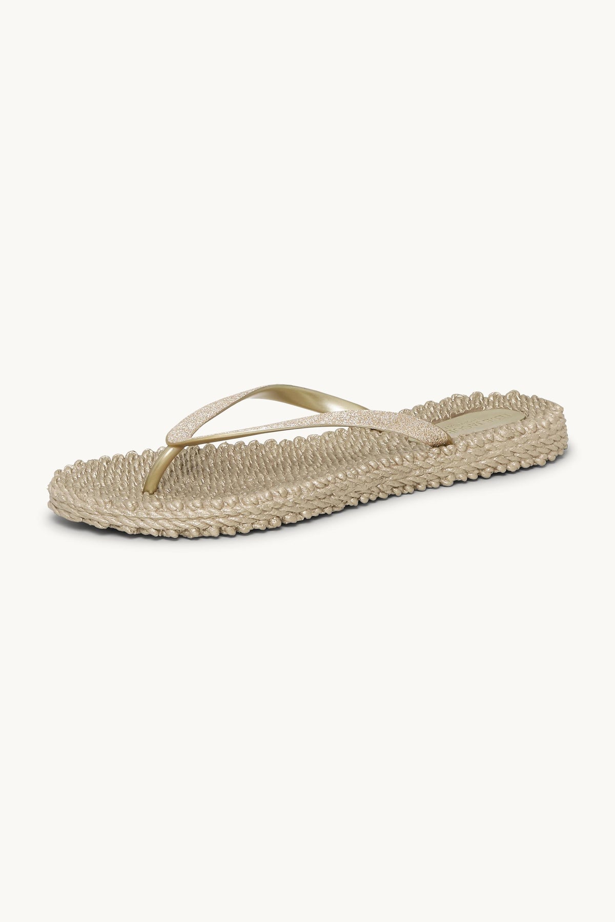 Flip Flops with Glitter - Platin