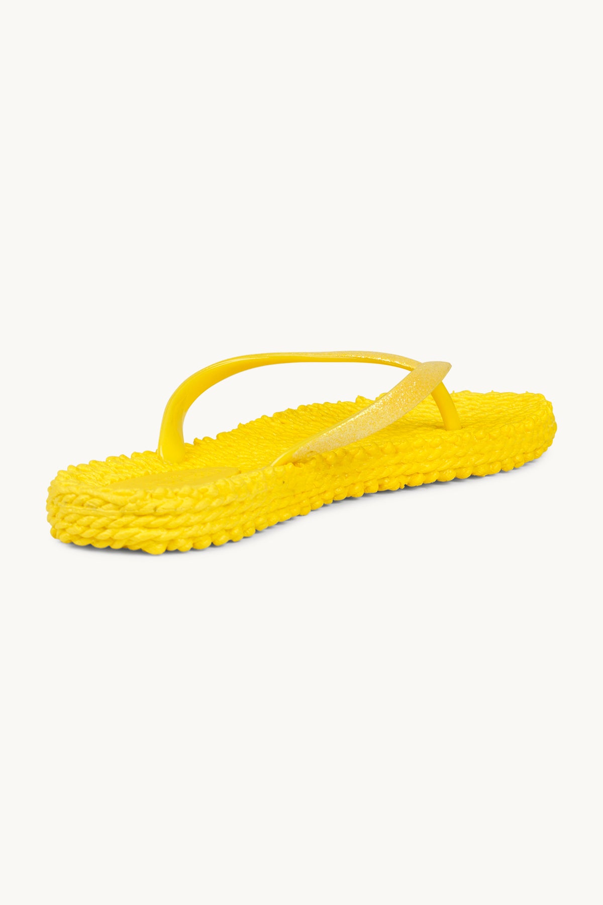 Flip Flops with Glitter - Yellow