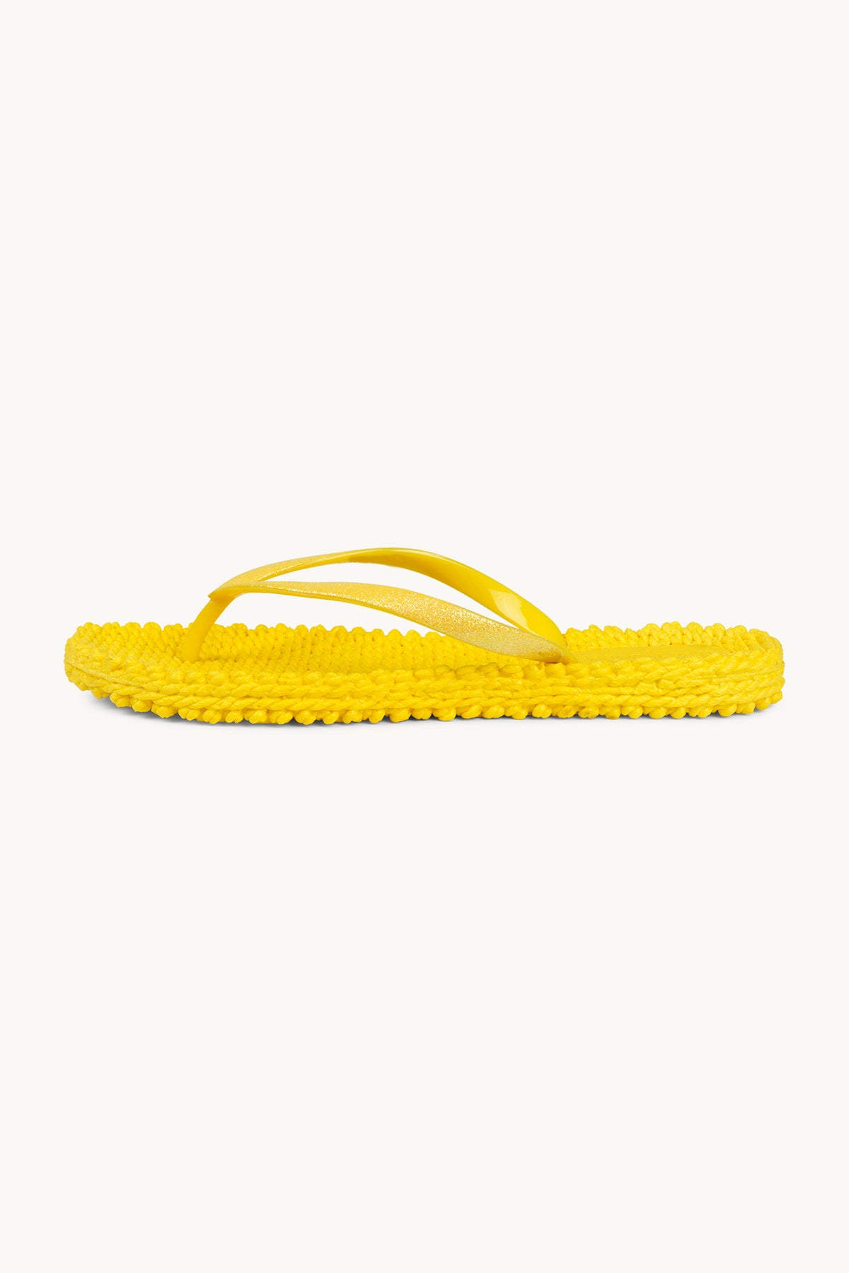 Flip Flops with Glitter - Yellow