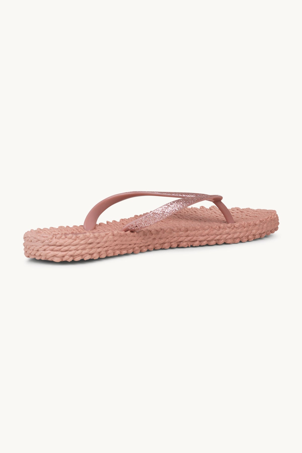Flip Flops with Glitter - Misty Rose