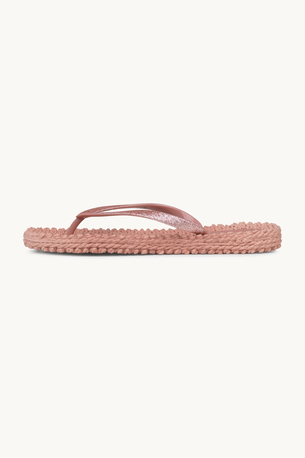 Flip Flops with Glitter - Misty Rose