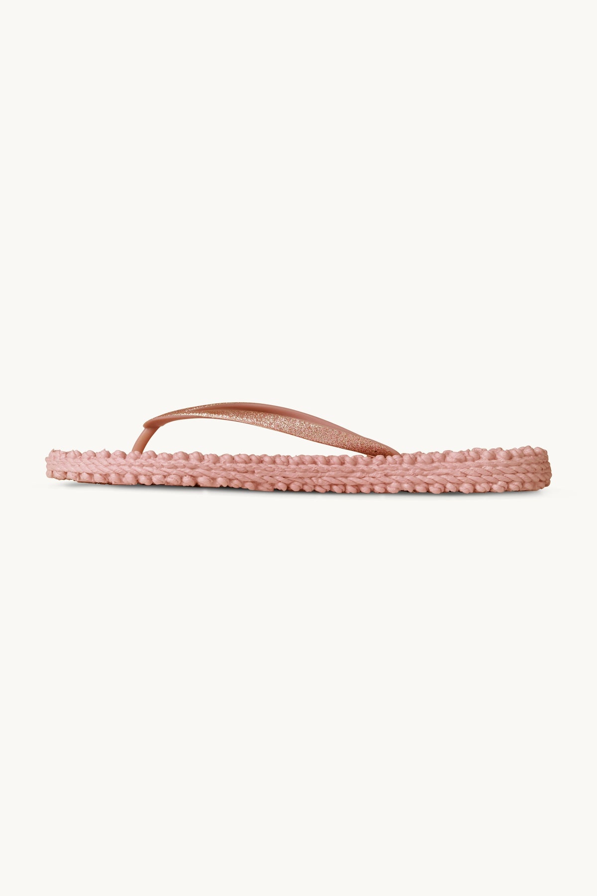 Flip Flops with Glitter - Misty Rose