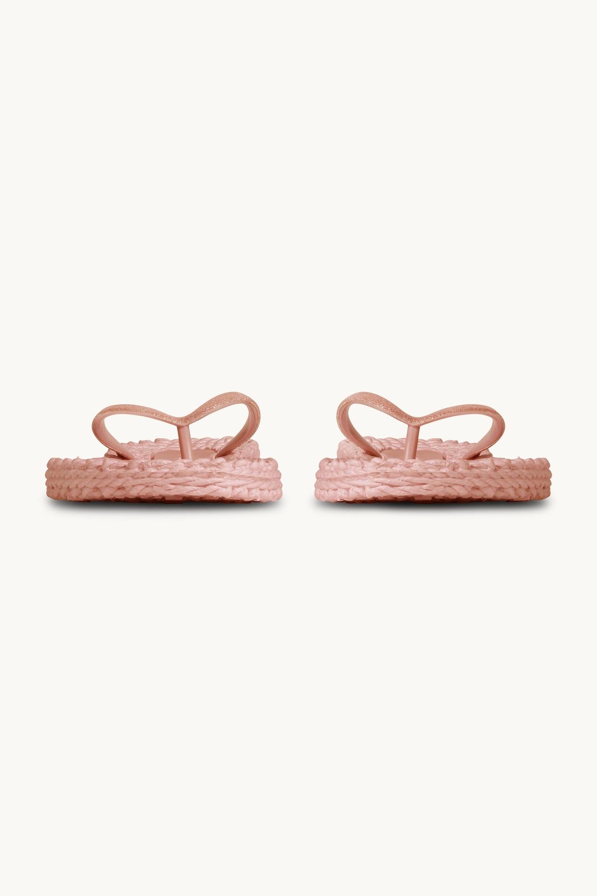Flip Flops with Glitter - Misty Rose