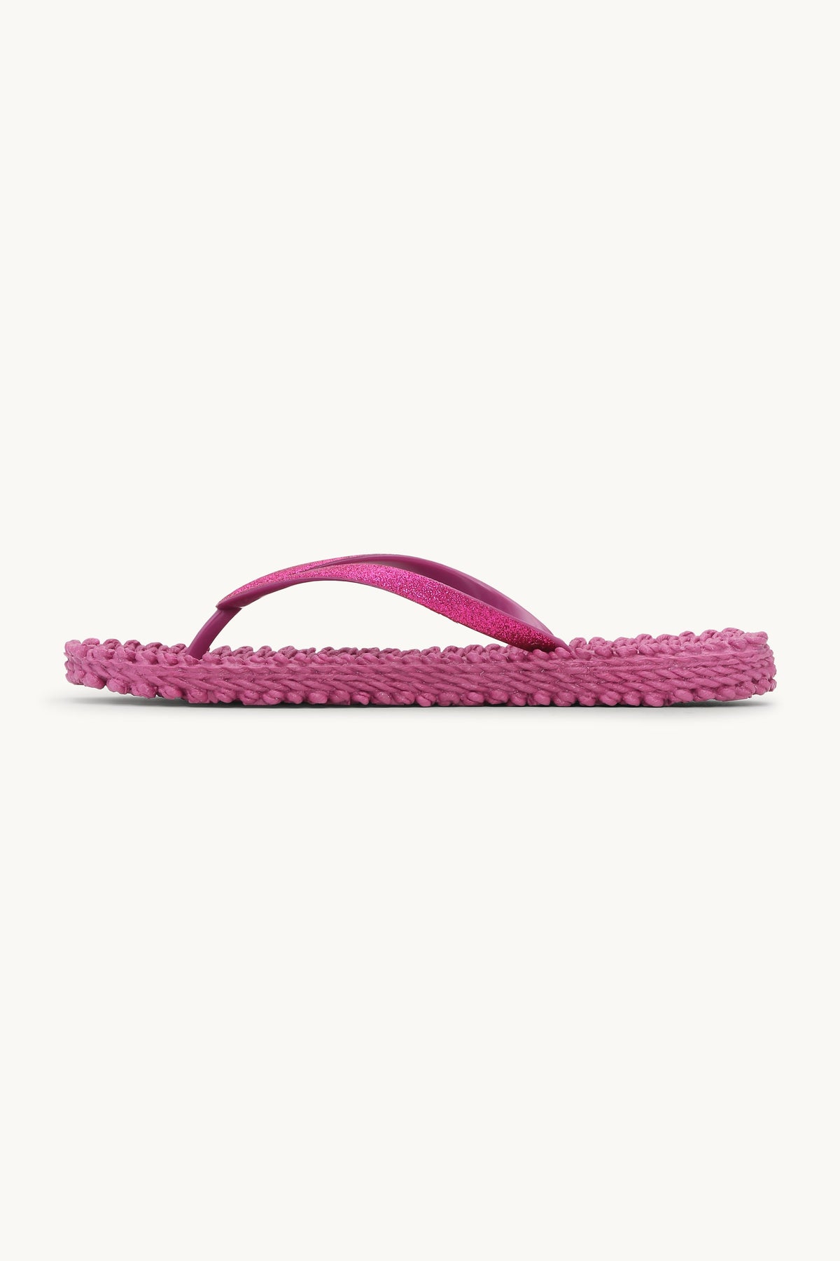 Flip Flops with Glitter - Magenta Haze