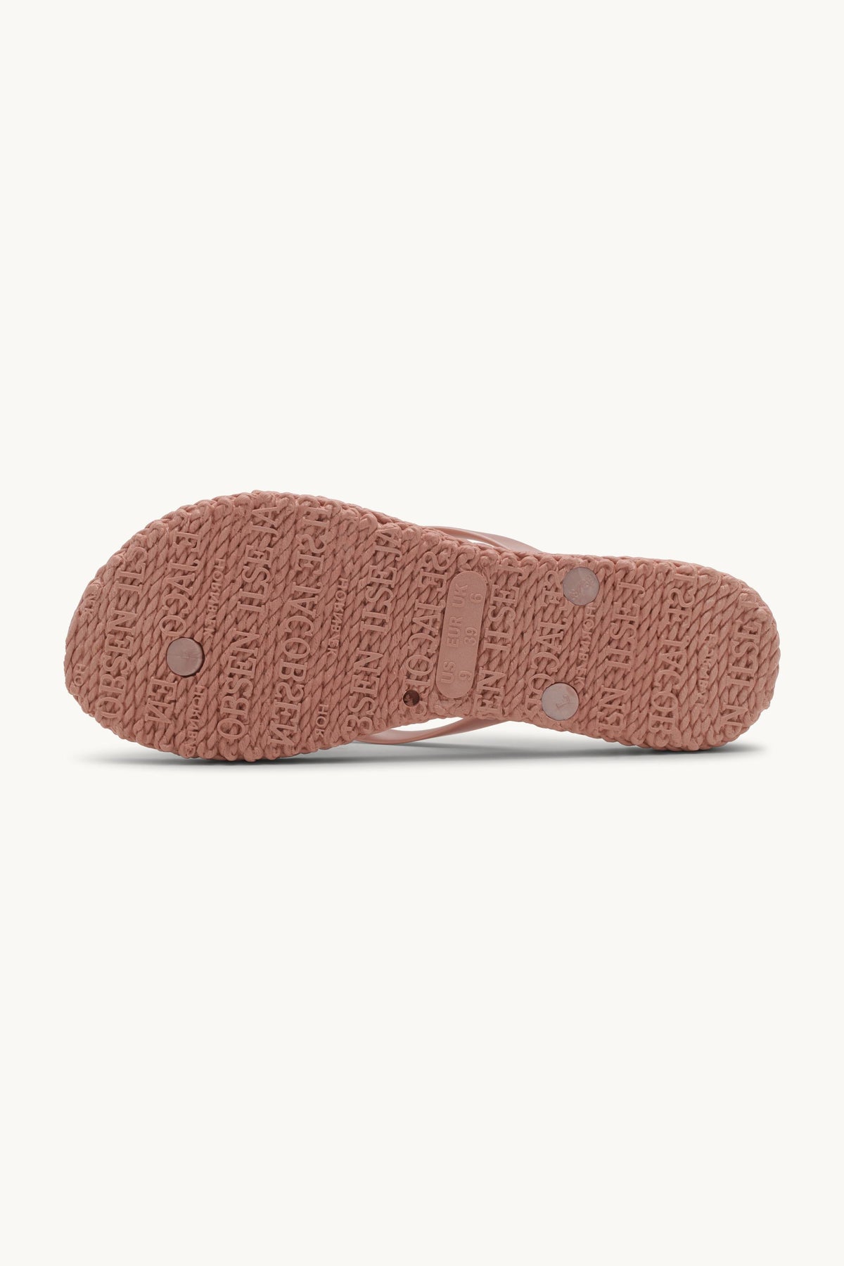 Flip Flops With Logo - Misty Rose