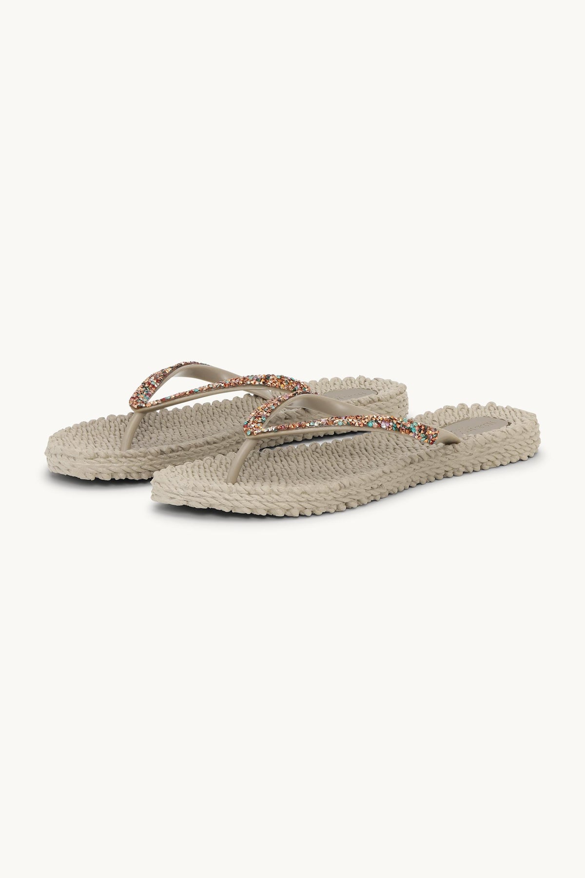 Flip-flops with Rhinestone-embellished Straps - Atmosphere
