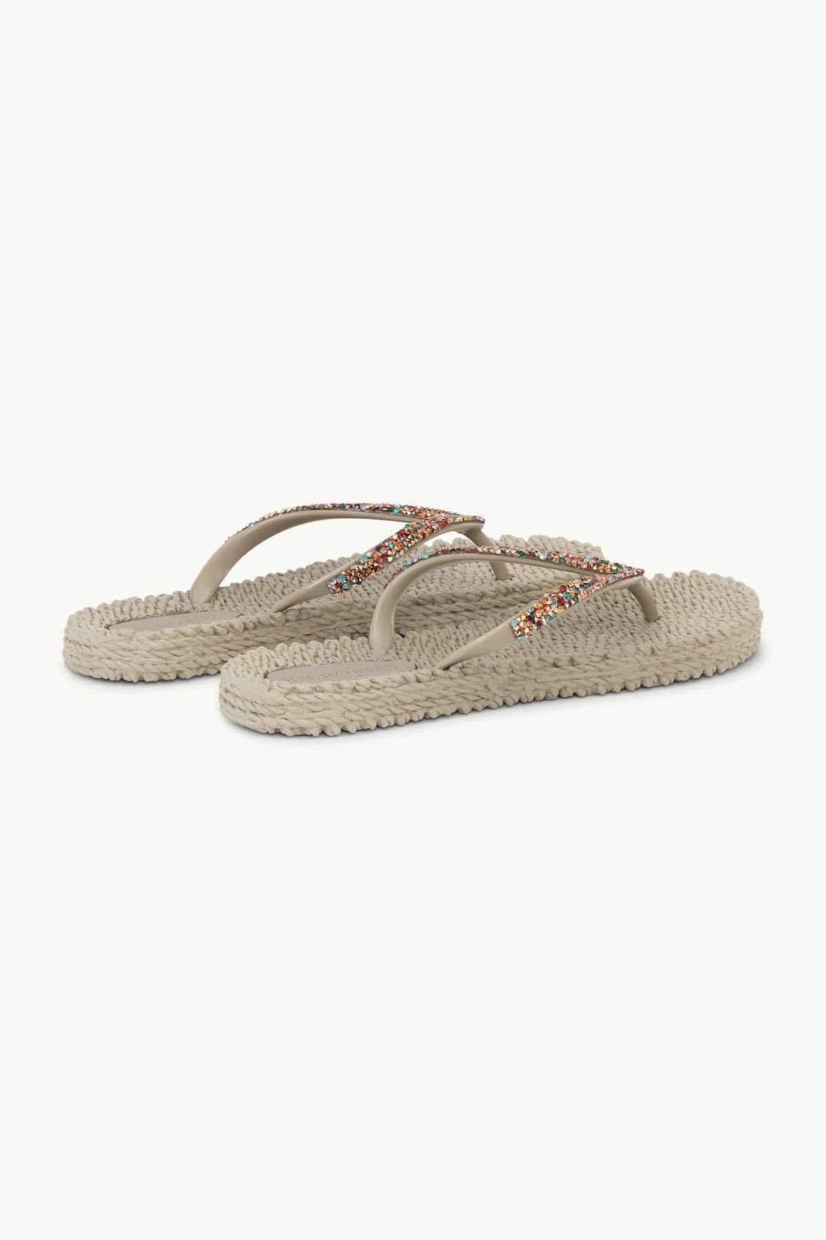 Flip-flops with Rhinestone-embellished Straps - Atmosphere