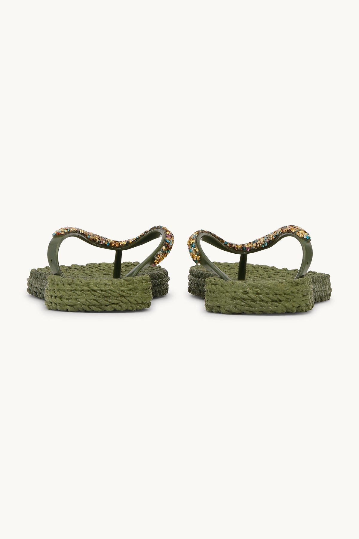 Flip Flops with Rhinestones - Sphagnum
