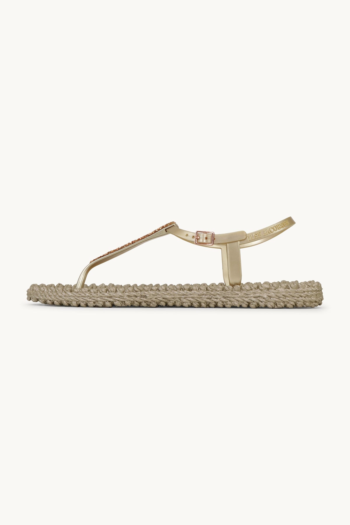 Flip Flops with Rhinestones - Platin