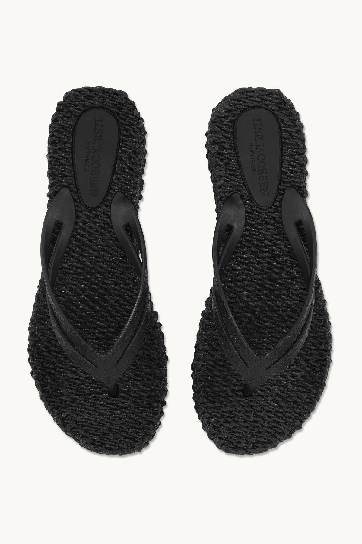 Flip Flops On Platform Sole - Black