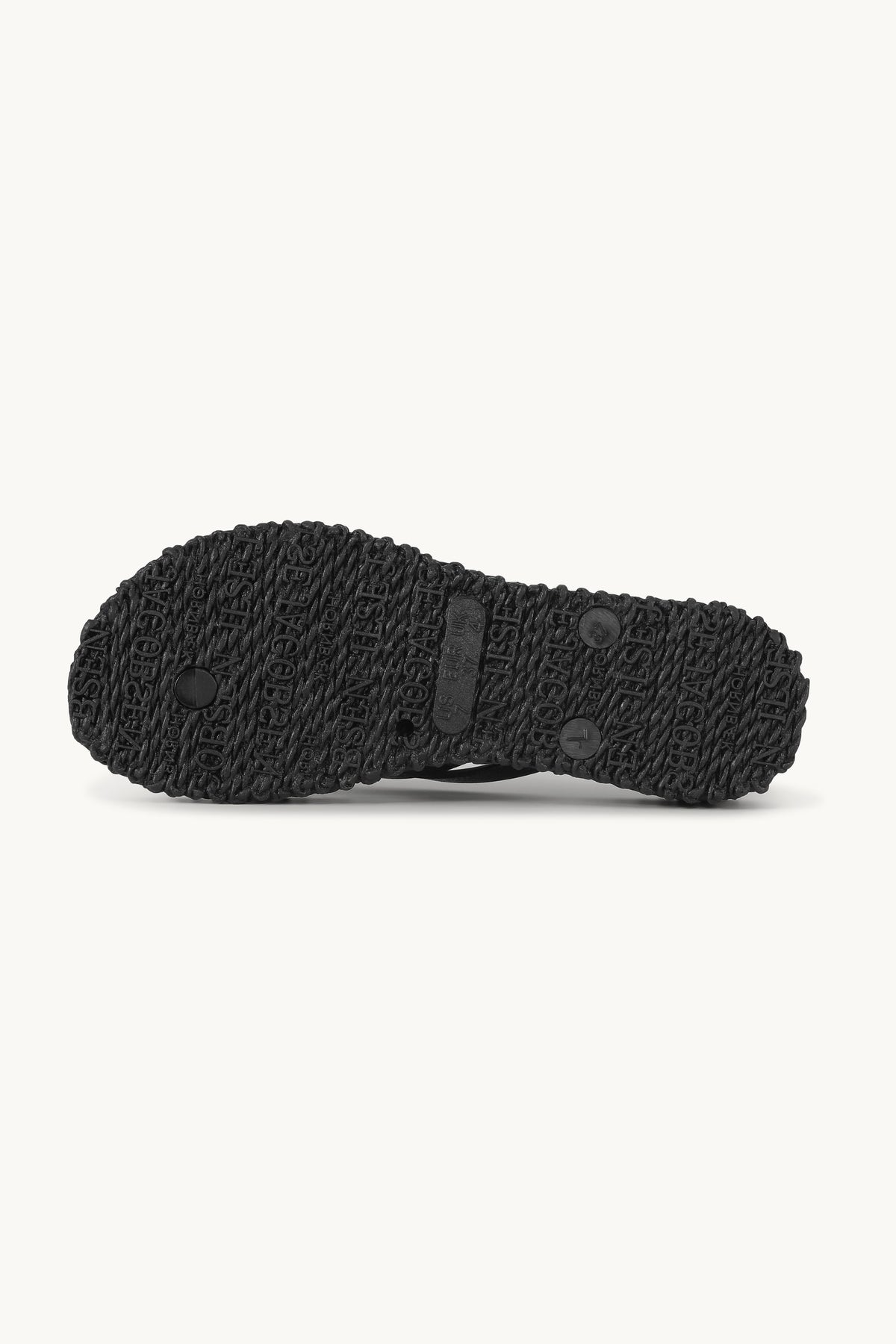 Flip Flops On Platform Sole - Black