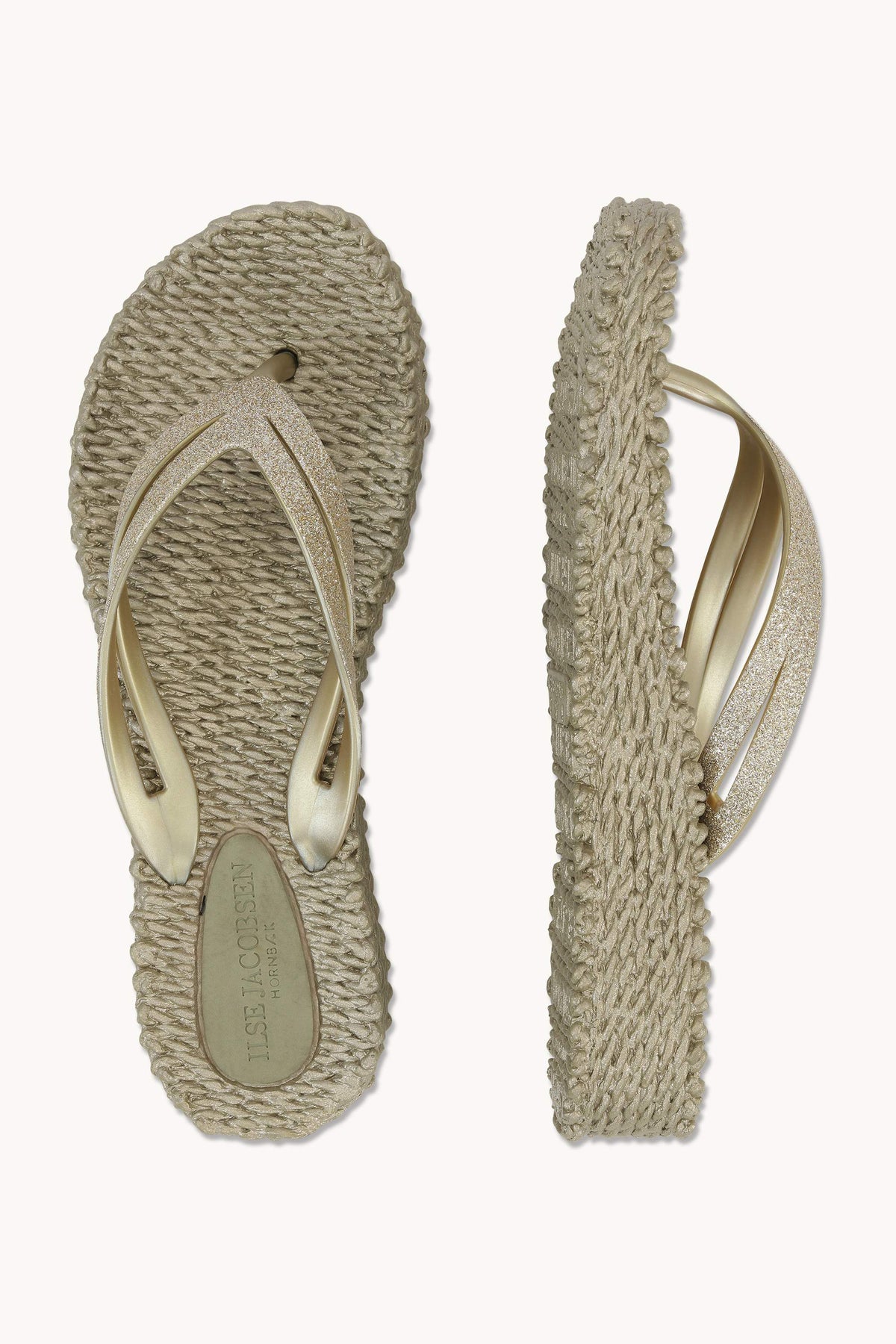 Flip Flops On Platform Sole - Platin