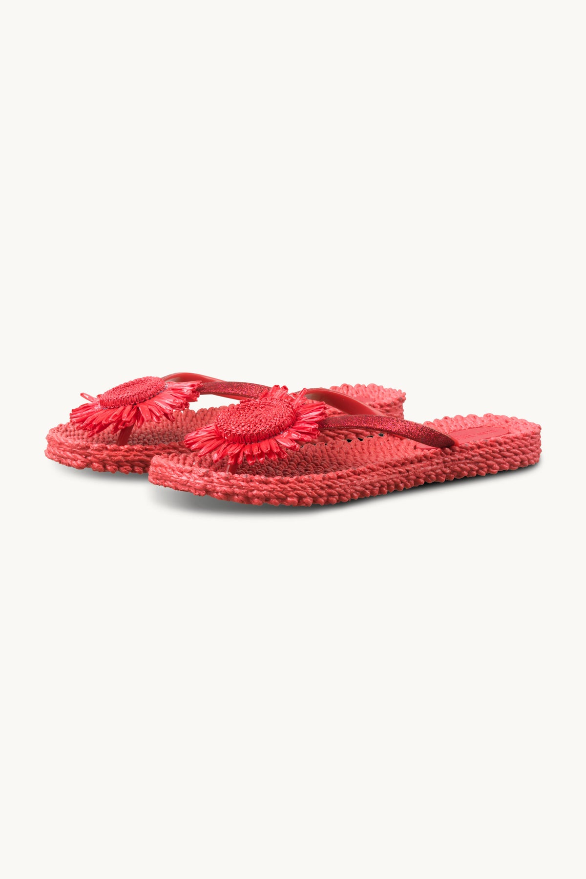 Flip Flops with Flower - Baked Apple