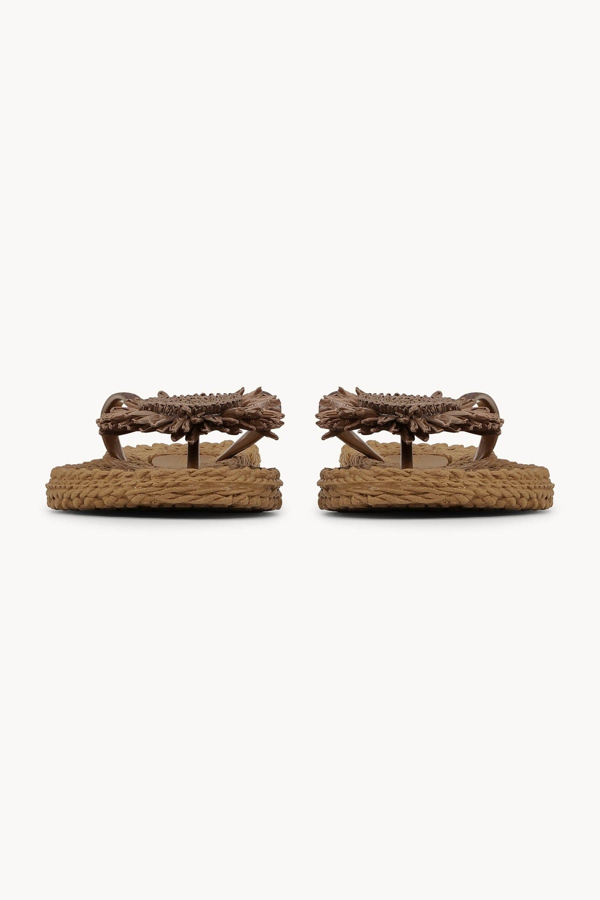 Flip Flops with Flower - Mocca