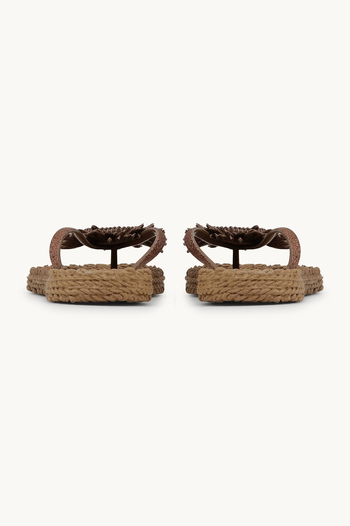 Flip Flops with Flower - Mocca
