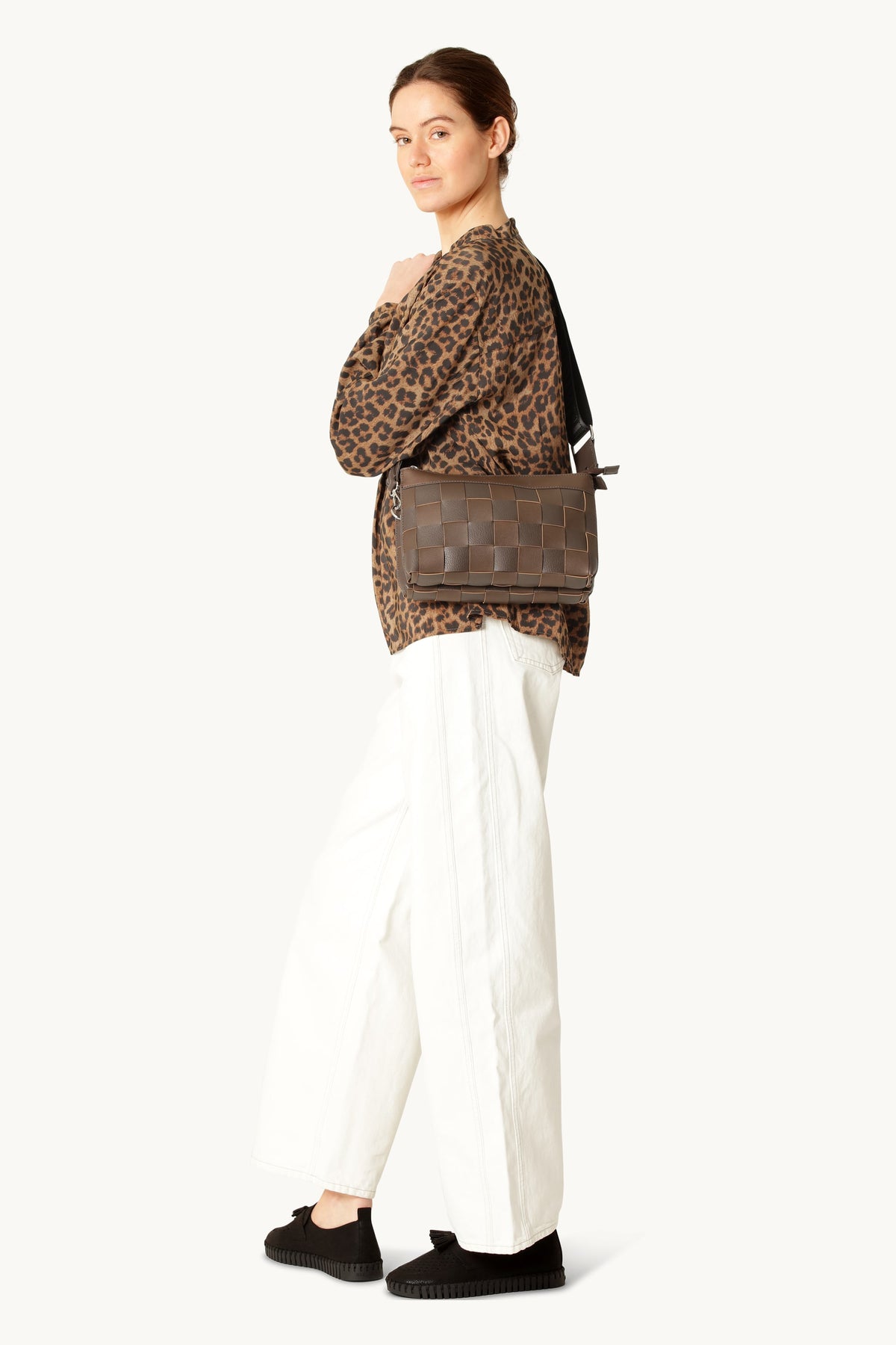 Braided Cross-Body - Chocolate Brown