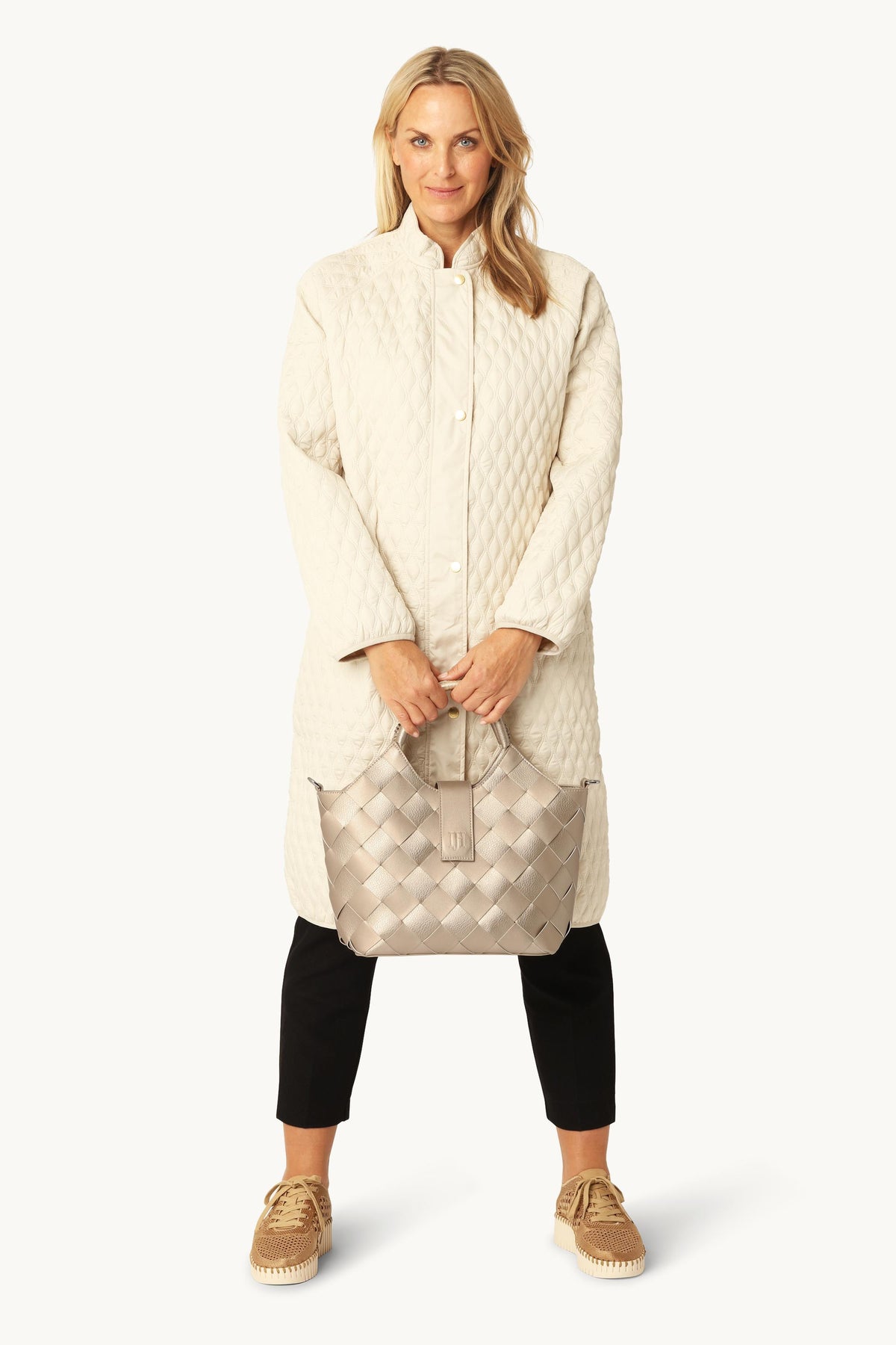Braided Handbag - Platin